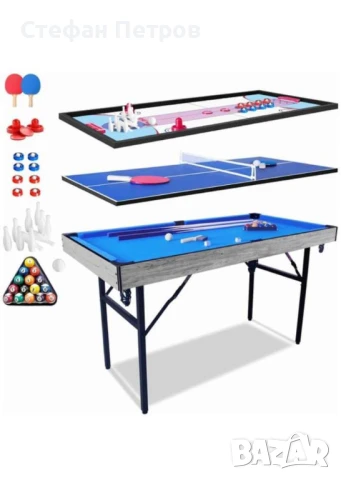 Сгъваема Маса за игри Action One 5 в 1 Multigame, 137 x 69 x 79 см