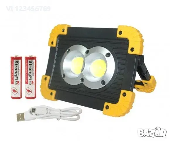 LED ПРОЖЕКТОР 20W АКУМУЛАТОРЕН 812 / LL-802, снимка 5 - Къмпинг осветление - 49054334