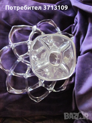 Уникат, Красива кристална фруктиера , ръчна изработка, снимка 7 - Декорация за дома - 51682934