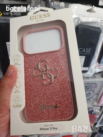iPhone 17 Pro , iPhone 17 Pro Max GUESS лукс гърбове, снимка 3 - Калъфи, кейсове - 51695034