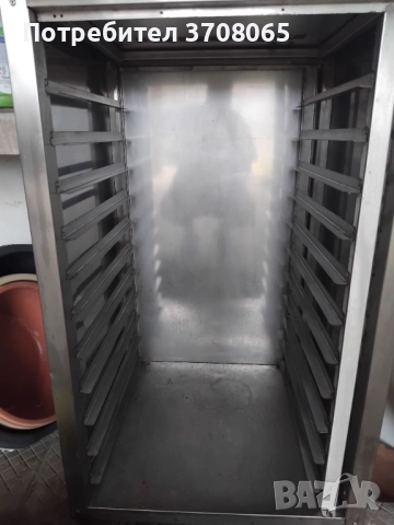 Хромникелова стойка за тави 