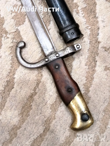 Френски щик нож байонет ГРА GRASS M1874 Waffenfabrik Steyr гръцка поръчка , снимка 3 - Антикварни и старинни предмети - 53749572