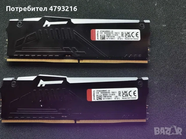 DDR5 2X32GB RAM Kingston 5600MT / CL40 Гаранция, снимка 2 - RAM памет - 54172623