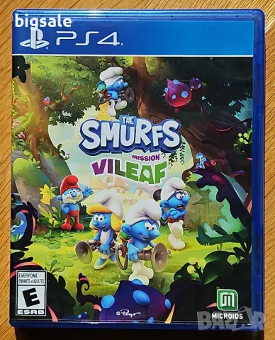 Smurfs Mission Vileaf PS4 Playstation 4 Плейстейшън 5 PS5 Смърфовете, снимка 1 - Игри за PlayStation - 47482669