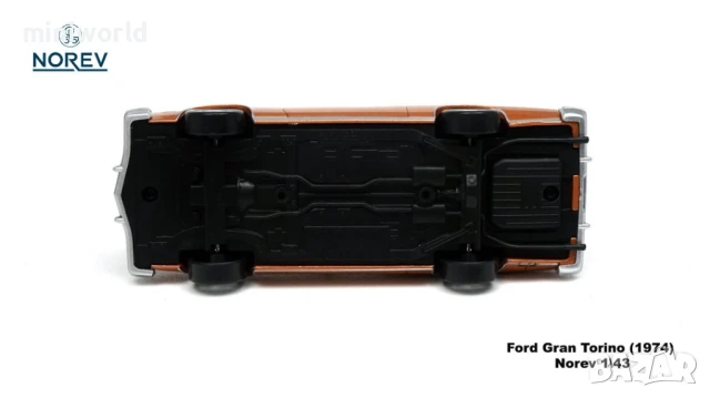 Ford Gran Torino 1974 - мащаб 1:43 на Norev моделът е нов в кутия, снимка 9 - Колекции - 50472198