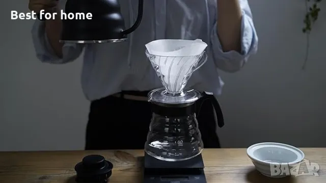 Кана с чаша за приготвяне на кафе Hario, снимка 4 - Други - 49618654