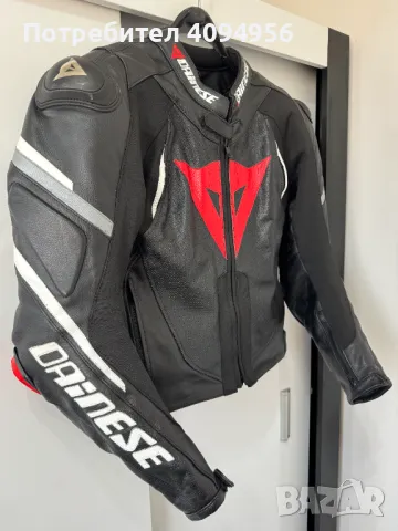 Кожено мото яке DAINESE размер 50, снимка 1 - Аксесоари и консумативи - 49448198