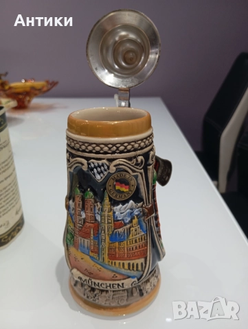 Стара халба със сертификат прекрасна за подарък, снимка 8 - Колекции - 52470382