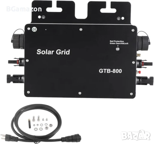 Gtb-800w Микро слънчев инвертор Инвертор за свързване на слънчеви панели GTB 800w, водоустойчив IP65, снимка 1