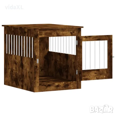 vidaXL Клетка за куче мебел, опушен дъб, 64,5x80x71см, инженерно дърво(SKU:838334), снимка 4 - Други - 49488530