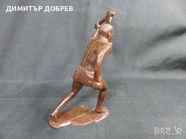 СТАРА РЕТРО СОЦ СССР ПЛАСТМАСОВА ФИГУРКА НЕАНДЕРТАЛЕЦ , снимка 4 - Колекции - 52711915