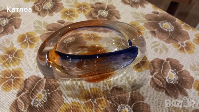 Пепелник чешко стъкло , снимка 4 - Други - 53624265