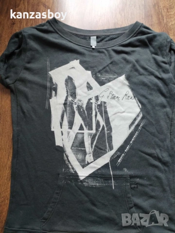 g-star lana r-neck sw wmn roll up sl - страхотна дамска туника КАТО НОВА М, снимка 4 - Блузи с дълъг ръкав и пуловери - 53451907