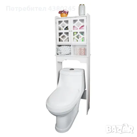 Waterproof Bathroom   стилен шкаф за баня над тоалетна , снимка 3 - Шкафове - 49115363