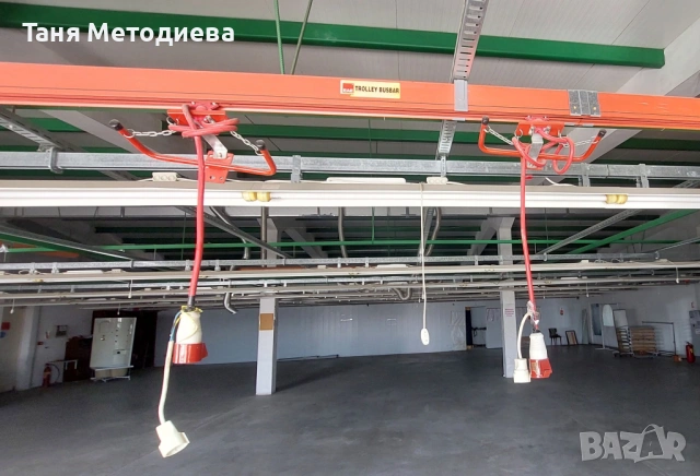 Busbar KAP 0404 трифазна шинна система - 7 линии по 20 м + тролей линия, оборудване за цех