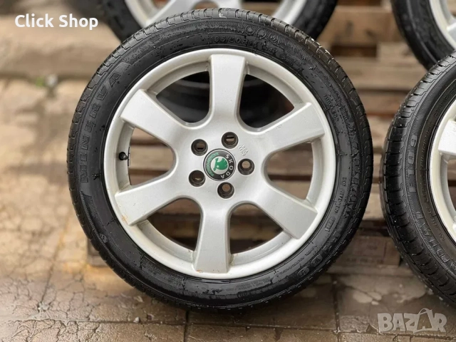 5х100 16 Цола Лети Джанти Skoda Fabia 5x100 Шкода Фабиа, снимка 5 - Гуми и джанти - 52655844