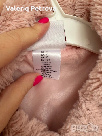 Зимно розово палто, снимка 4 - Детски якета и елеци - 53937573