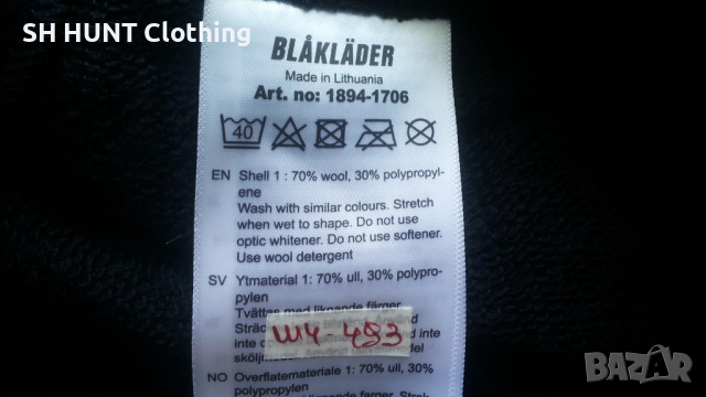 BLAKLADER 1894-1706 Work Thermo 70% Merino Wool размер M работна термо долница W4-493, снимка 11 - Спортни дрехи, екипи - 52037373