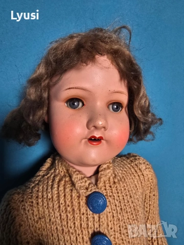 Антикварна порцеланова кукла Armand Marseille 390 A6M 60 см Германия около 1900–1915 г., снимка 2 - Антикварни и старинни предмети - 53513555