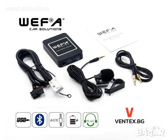 WEFA Дигитален Чейнджър за Seat Leon Toledo Altea + Bluetooth USB AUX от 2005 до 2010 година, снимка 1 - Аксесоари и консумативи - 46391253