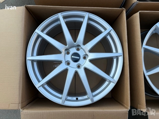 4 бр. чисто нови алуминиеви джанти BIASSO 19 цола 5x112 , централен отвор 66.6 , ET32, 8J, снимка 10 - Гуми и джанти - 53873400