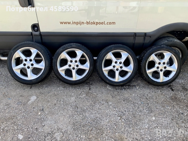 Алуминиеви джанти 17цола 5x114.3+ГУМИ 225/45/17 за Kia,Hyundai,Mazda
