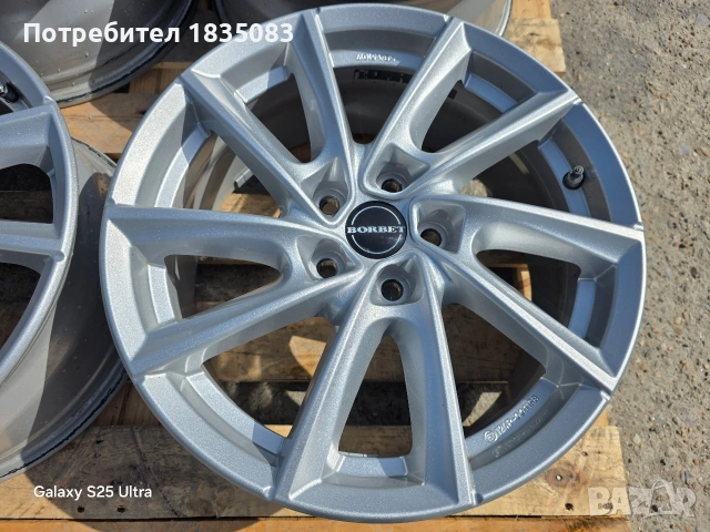 Лети джанти 17ки 5х108 Borbet, снимка 6 - Гуми и джанти - 54256867