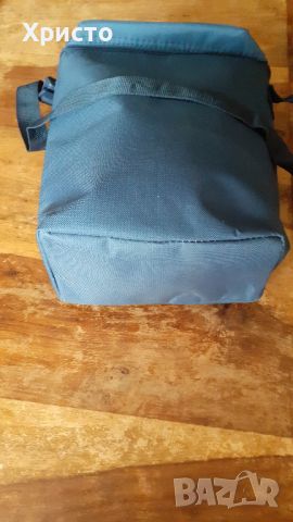 хладилна чанта термо, плътен полиестер 600D, синя, едно отделение, aлуминиев вътрешен слой, снимка 6 - Хладилни чанти - 46135100