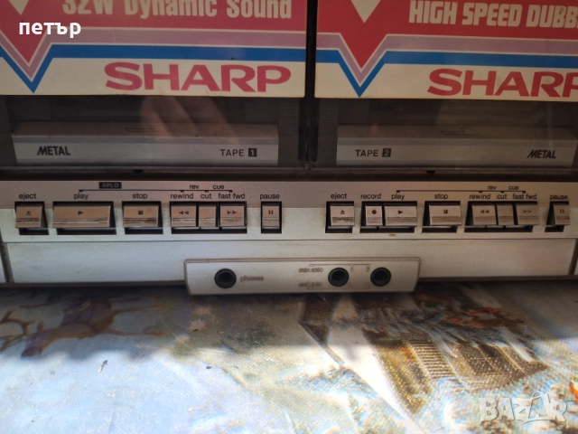 Касетофон Шарп 575, снимка 10 - Радиокасетофони, транзистори - 52869137