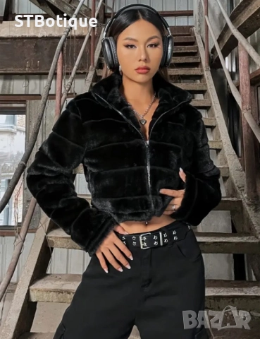 🌸 Елегантно Плюшено Teddy Яке за Жени – STBoutique, снимка 6 - Якета - 51951703