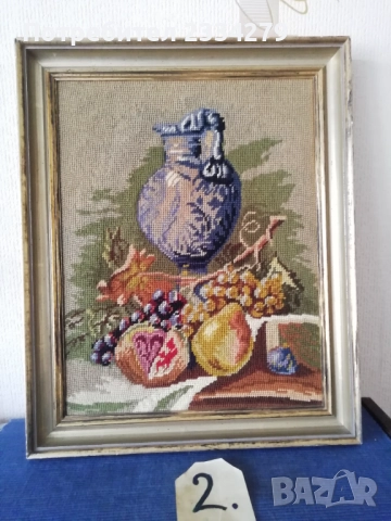 Стари гоблени големи, ръчно изработен в австрийско ателие. , снимка 6 - Гоблени - 47887362