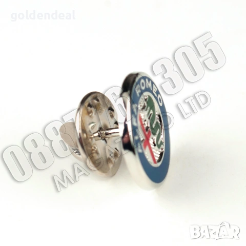 Значка Алфа Ромео Подарък за Фенове на марката Лого Метал и Емайл, снимка 6 - Подаръци за мъже - 53747841