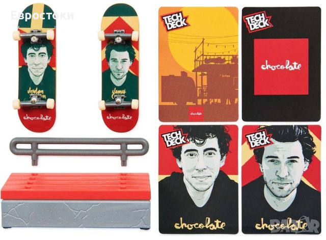 Комплект скейтборди за пръсти Tech Deck VS Series – Chocolate, снимка 2 - Играчки за стая - 45603431