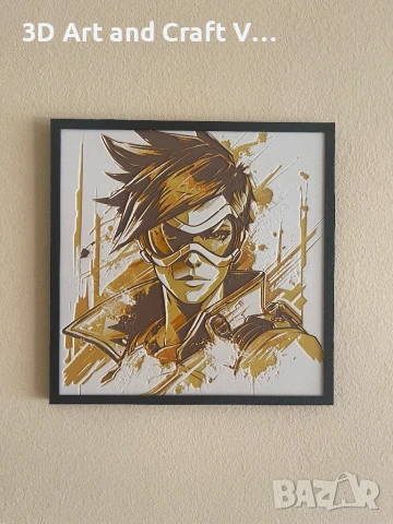 Релефна картина Tracer – Overwatch, снимка 2 - Настолни игри - 50995251