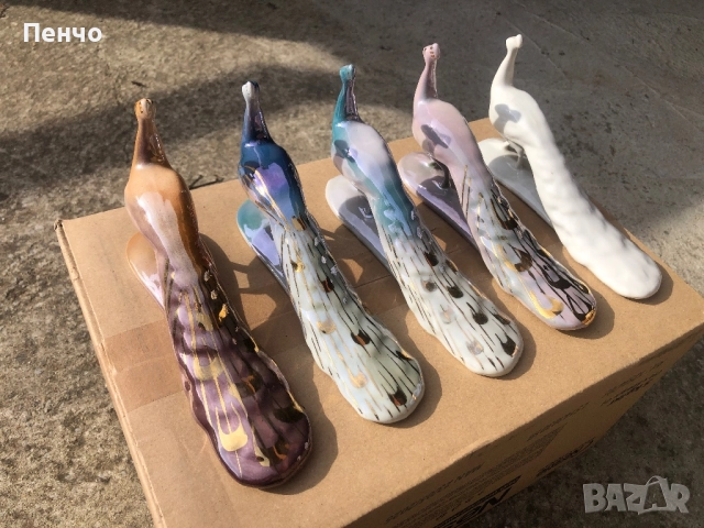 СОЦ порцеланови фигурки ПАУН - MADE IN BULGARIA 1, снимка 10 - Антикварни и старинни предмети - 36246337