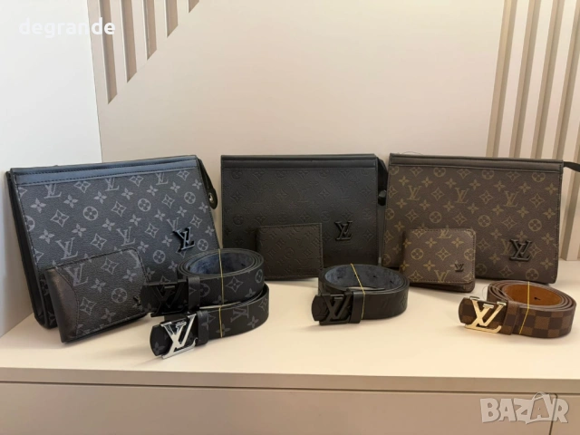 👜Мъжки Клъч Портмоне Колан Louis Vuitton , снимка 6 - Портфейли, портмонета - 54235006
