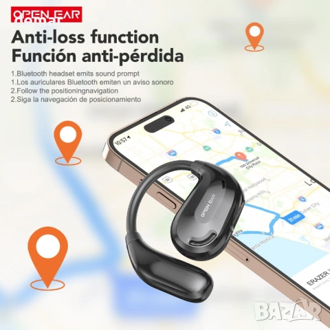 BEARTAIN XT66PRO Слушалки за превод в реално време с изкуствен интелект, 135 езика, iOS и Android, снимка 3 - Слушалки, hands-free - 53983118