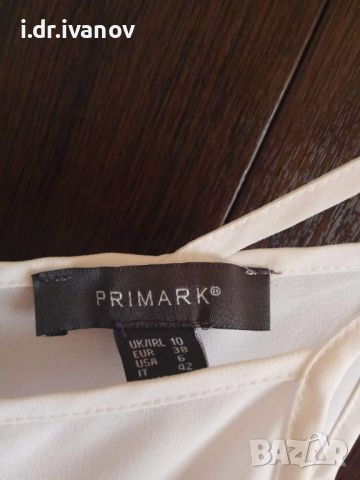 бял топ с тънки презрамки Primark, снимка 3 - Потници - 45380565