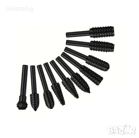 ANIMABG Комплект от свредла и фрезери за дърво – за дърворезба, шлайфане, гравиране, полиране и проб