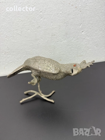 Бронзова фигура / скулптура на папагал - Какаду. №7694