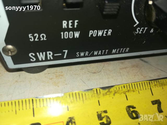 SWR-7 SWR/WATT METTER-ВНОС GERMANY 2206251904, снимка 8 - Ресийвъри, усилватели, смесителни пултове - 46322809