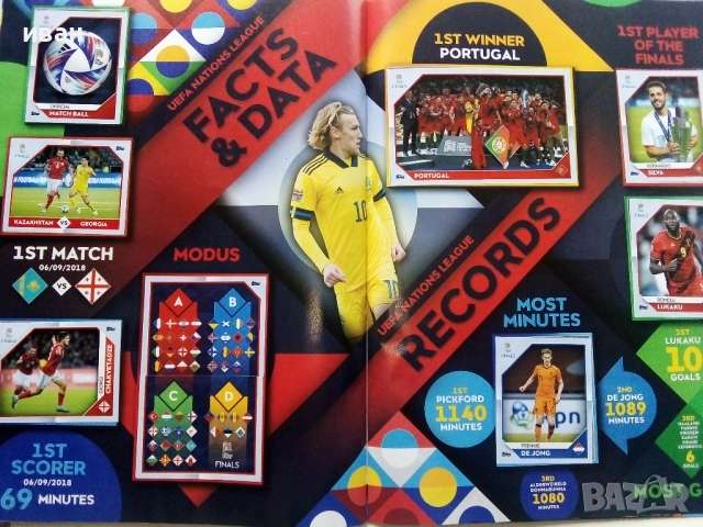 Албум със стикери "UEFA NATIONS LEAGUE FINALS" TOPPS, снимка 10 - Колекции - 52477761