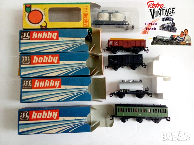 Влакчета локомотиви вагони Мащаб ТТ, снимка 3 - Колекции - 53444734