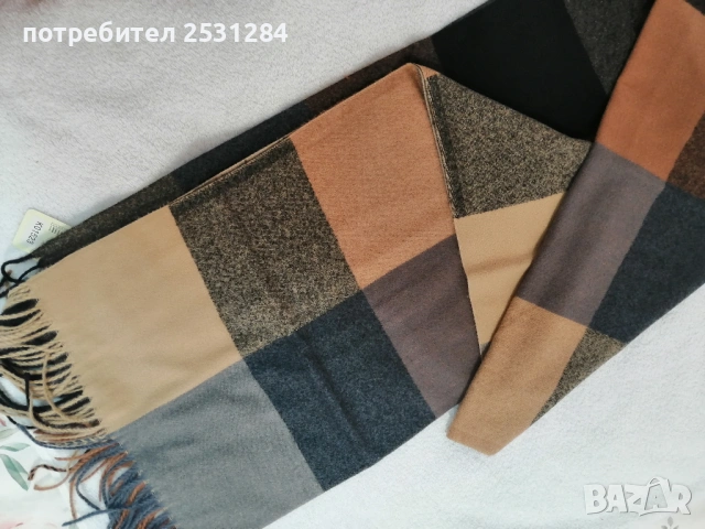Нов шал унисекс кашмир, снимка 4 - Шалове - 53520128