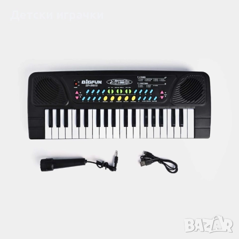 Детска Йоника синтезатор с микрофон , снимка 2 - Музикални играчки - 48397026