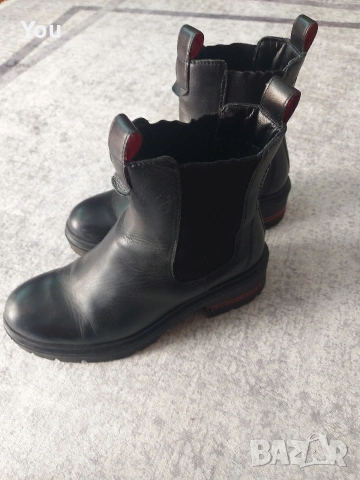 Черни дамски ботуши, снимка 3 - Дамски боти - 53654733