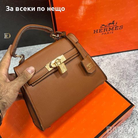 Дамска чанта Hermes - 2 налични цвята Код D252 , снимка 5 - Чанти - 46451646