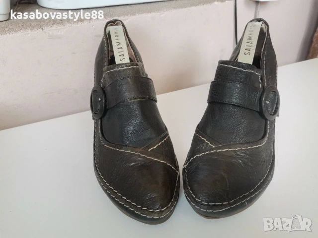 Елегантни Обувки Chocolate 38 Естествена кожа  н. , снимка 15 - Дамски обувки на ток - 53980752