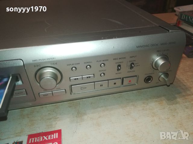 SONY MDS-JE510 MINIDISC DECK-ВНОС GERMANY LNWC2207241029, снимка 7 - Декове - 46655750