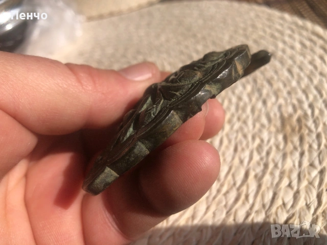 стара сребърна пафта - единичка, снимка 4 - Антикварни и старинни предмети - 49729809